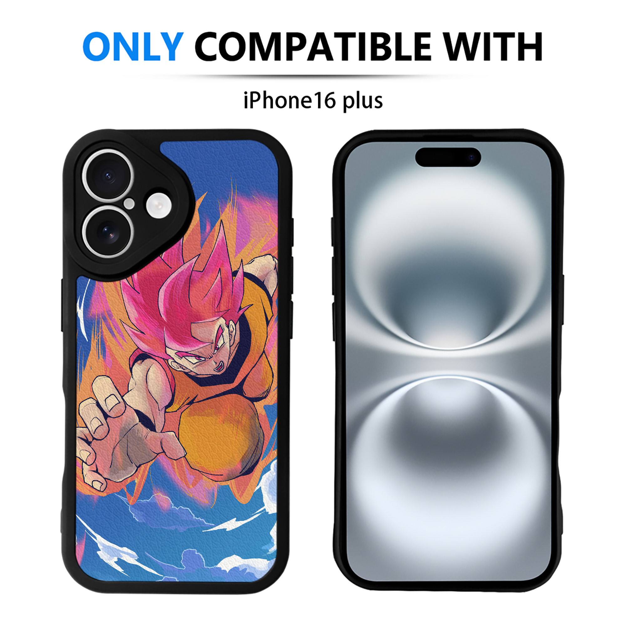 （画像用） ドラゴンボール DRAGON BALL 【iPhone 16シリーズ対応】シリコンスマホケース（レザー調） 材質：シリコン